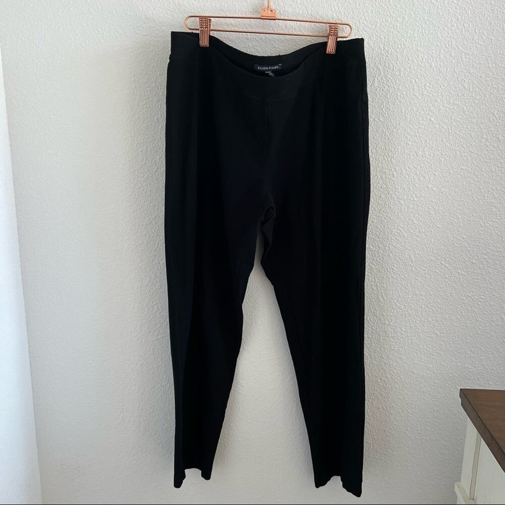 Eileen Fisher Black Business Casual Professional Office Career Pants Large
